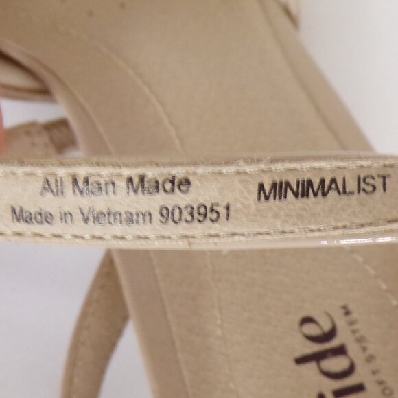 LIFESTRIDE SOFT SYSTEM 10M MINIMALIST beige mid-heel slingback point-toe pumps - Picture 14 of 16